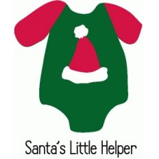 santa's little helper onesie