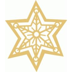 star snowflake ornament