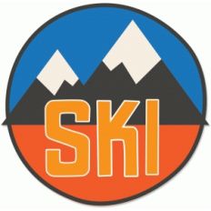retro ski patch