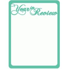 year in review journaling card