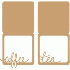 coffee / tea folders