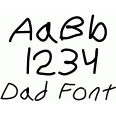 dad font