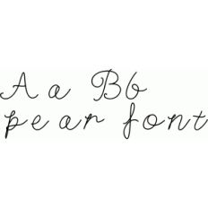 pear font