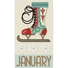 january calendar graphica quilt panel