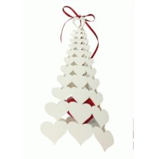 3d valentine tree - solid hearts