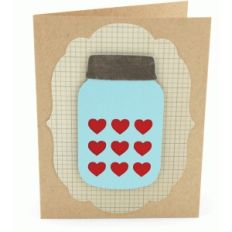 a2 mason jar bottle heart card