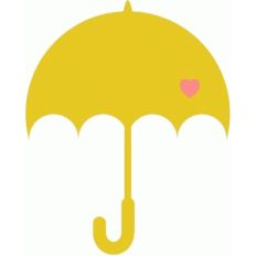 umbrella with heart