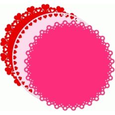 12x12 circle background shapes hearts