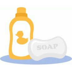 bath soap and shampoo
