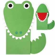 crocodile paper sack puppet