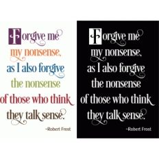 forgive nonsense