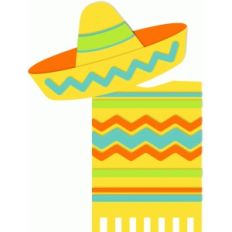 sombrero and poncho
