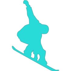 snowboarder silhouette