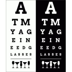 eye chart - need glasses