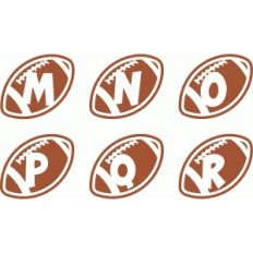 football alphabet m-r