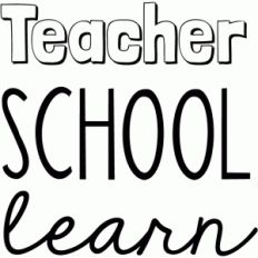 teacher, school and learn