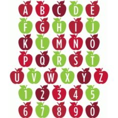 apple school alphabet
