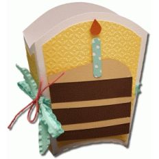 3d cake treat box with mat