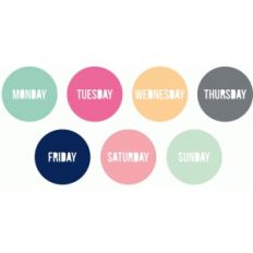 days of the week circles