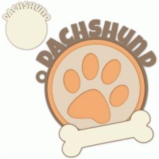 dachshund tag/label