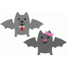 cute couple bat