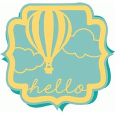 hot air balloon card