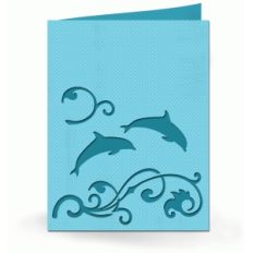 a2 dolphin wave card