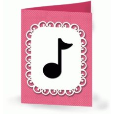 a2 music note card