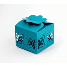 gift box with modern floral border