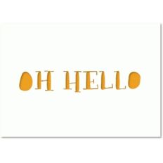 oh hello greeting card