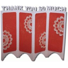 thank you accordion stand card