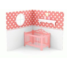 baby crib pop up card