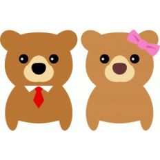 cute couple bear
