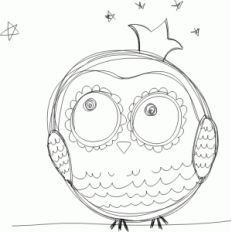 owl princess sketch