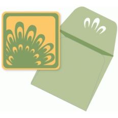 succulent plant mini card and envelope