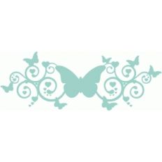 fancy butterfly swirl / flourish