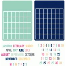 build a calendar 3x4 journaling cards