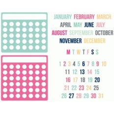 circle grid build a calendar set