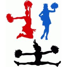 cheerleader silhouettes