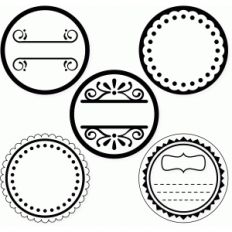 labels 5 round for canning jars top