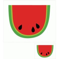 watermelon print and cut quote card