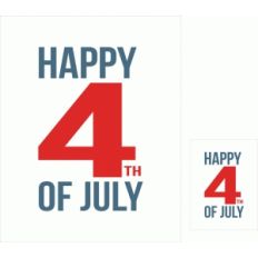 happy 4th of july print and cut quote card