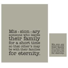missionary definition print and cut quote card