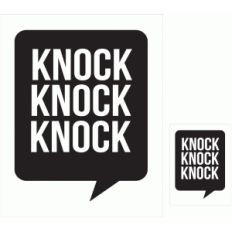 knock knock knock print and cut quote card