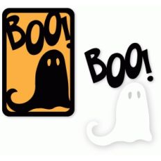 halloween ghost boo card