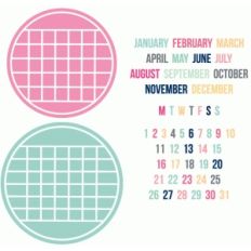 build a circle calendar set