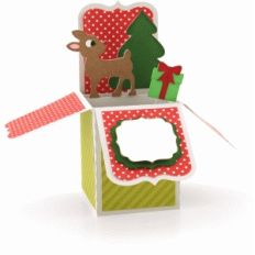 a2 box card: christmas rudolph