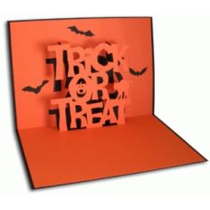 trick or treat pop-up card