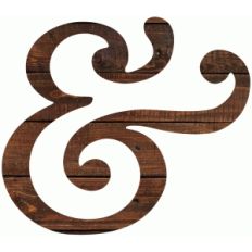 wood ampersand