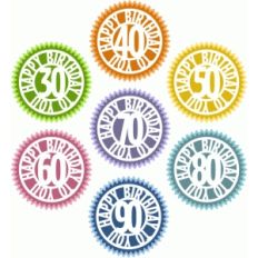 birthday circle labels 30-90